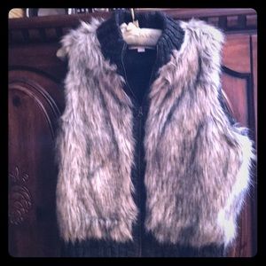 Faux fur vest